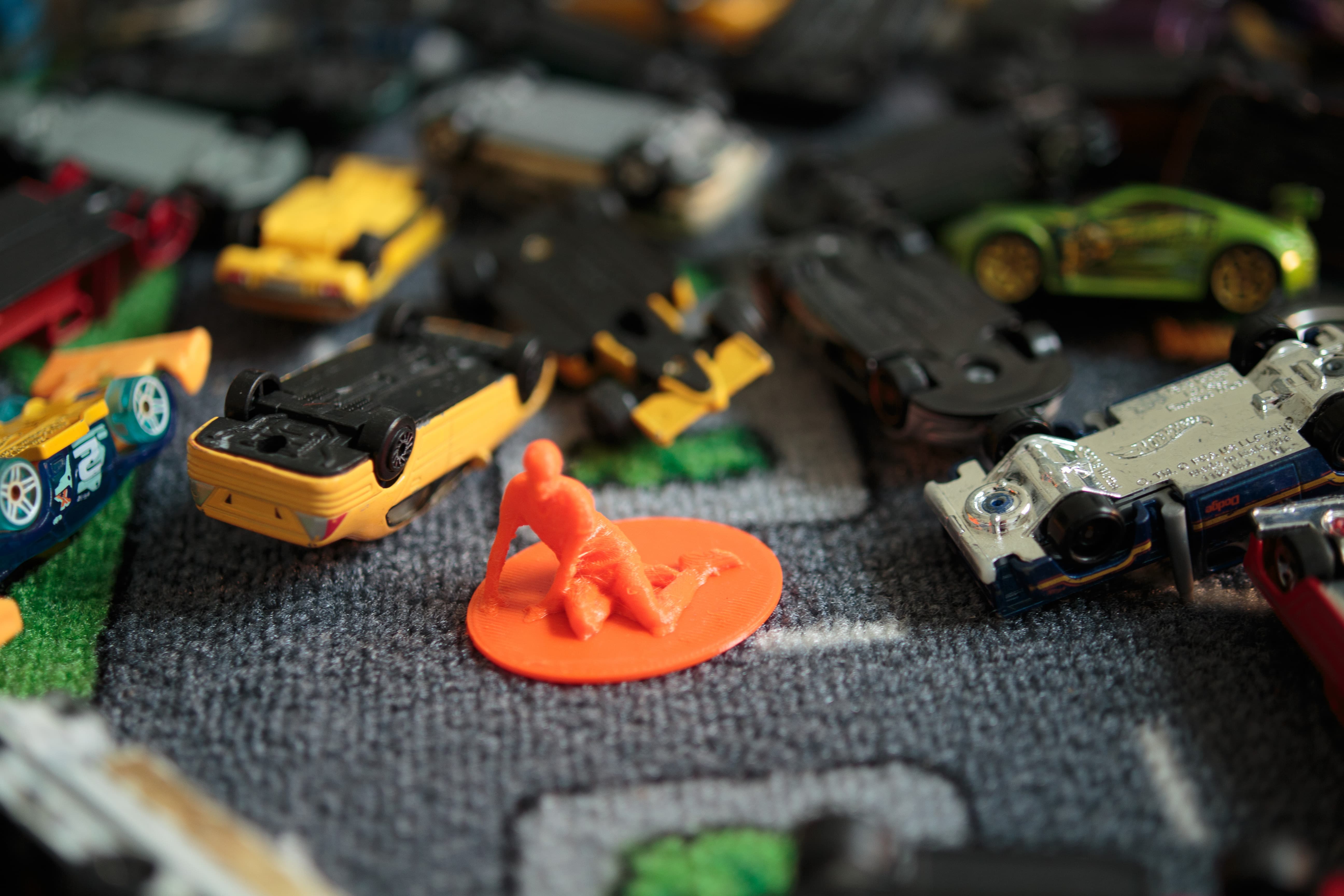 Our action figures in action