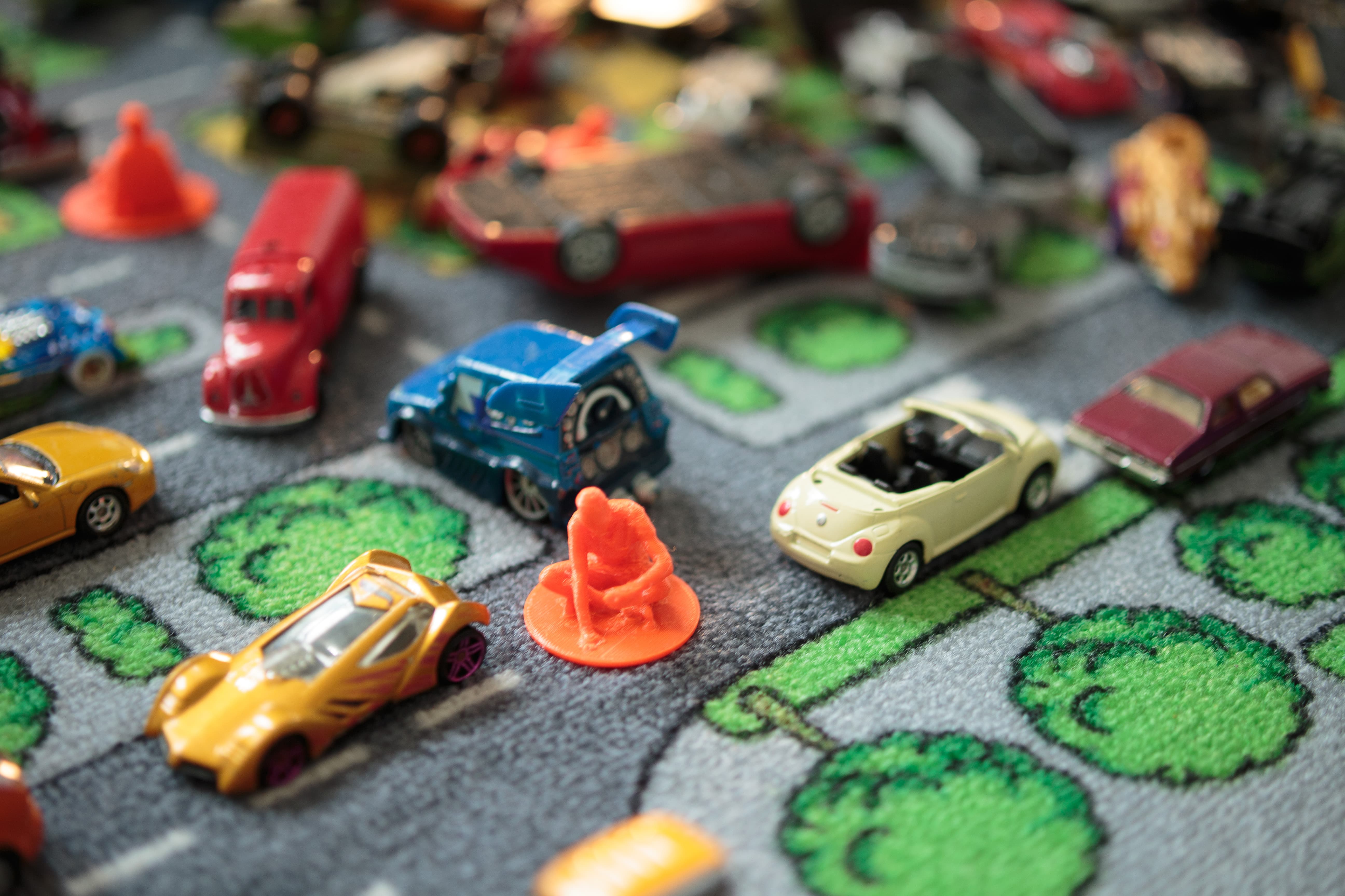 Our action figures in action