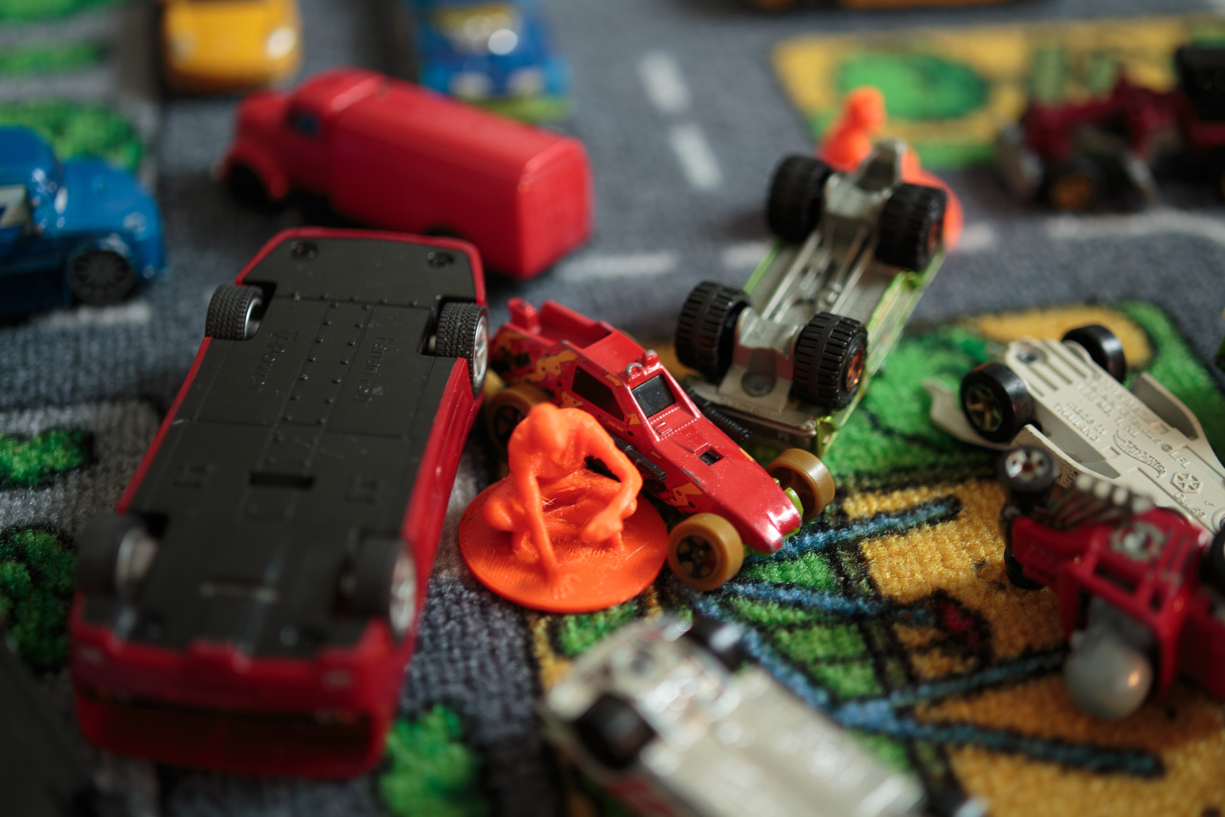 Our action figures in action